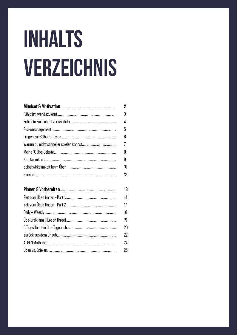 50 Übe-Tipps für jeden Tag – Bild 2